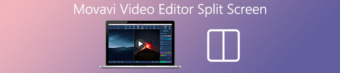 Tela dividida do Movavi Video Editor