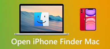 Öppna iPhone i Finder på Mac