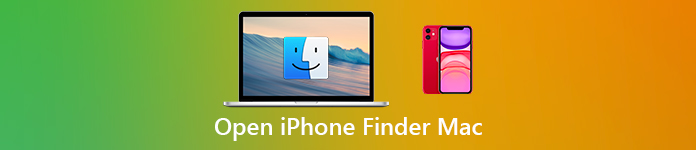 Откройте iPhone в Finder на Mac
