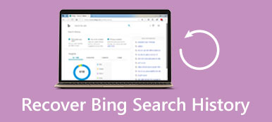 Återställ Bing sökhistorik