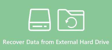 Gjenopprett data fra ekstern harddisk