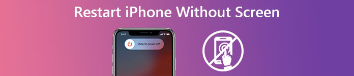 how to restart iphone 10 without screen