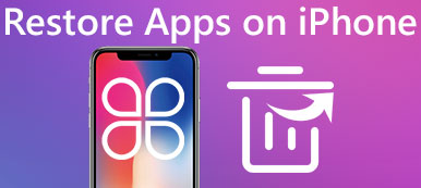 Gjenopprett Apps på iPhone