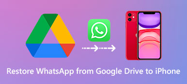 Återställ WhatsApp från Google Drive till iPhone