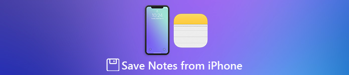 Enregistrer des notes de l'iPhone