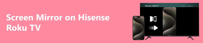 Зеркало экрана на телевизоре Hisense Roku