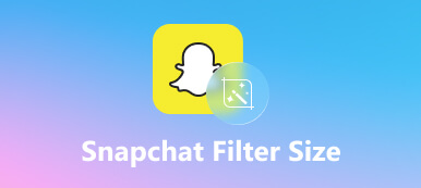Snapchat-filterstorlek