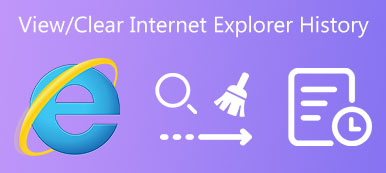 Visa Rensa Internet Explorer-historiken