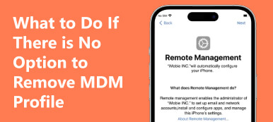 Hva du skal gjøre hvis det ikke er noe alternativ for å fjerne MDM-profilen