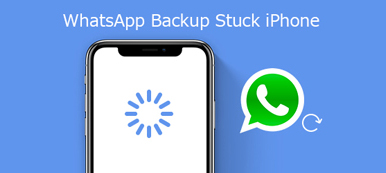Whatsapp Backup har fastnat iPhone