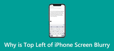 Warum ist der iPhone-Bildschirm oben links verschwommen?
