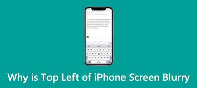 Why is Top Left of iPhone Screen Blurry