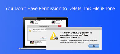 Du har ikke tillatelse til å slette denne filen iPhone
