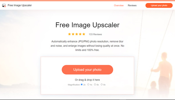 Subir foto a Free Image Upscaler