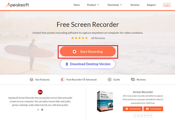 Aktivujte Online Screen Recorder