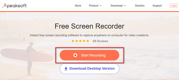 Laden Sie den kostenlosen Online Screen Recorder Launcher herunter