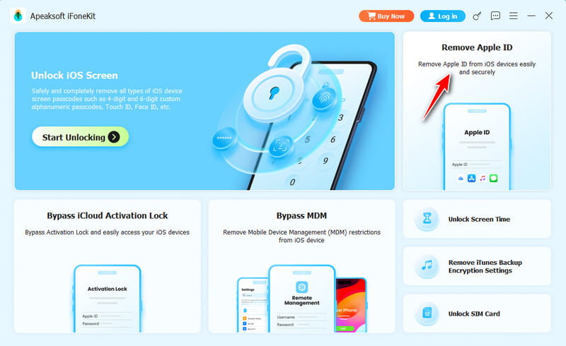 Choose Remove Apple ID