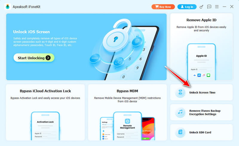 Choose Unlock Screen Time