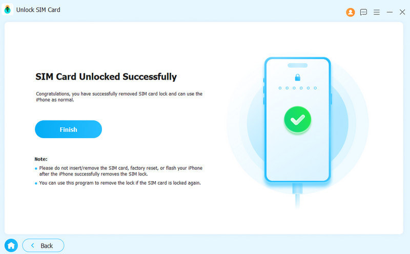 Sim Locks Removed Successfully