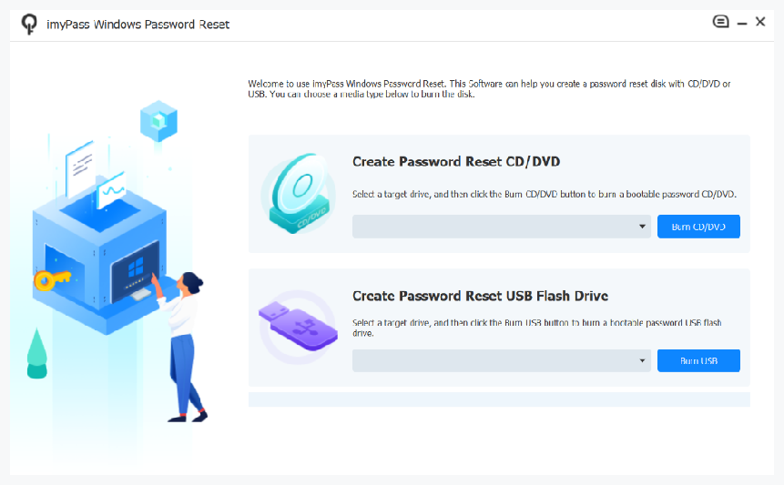 imyPass Windows Password Reset Screenshot