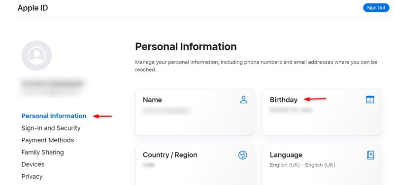 Account Information