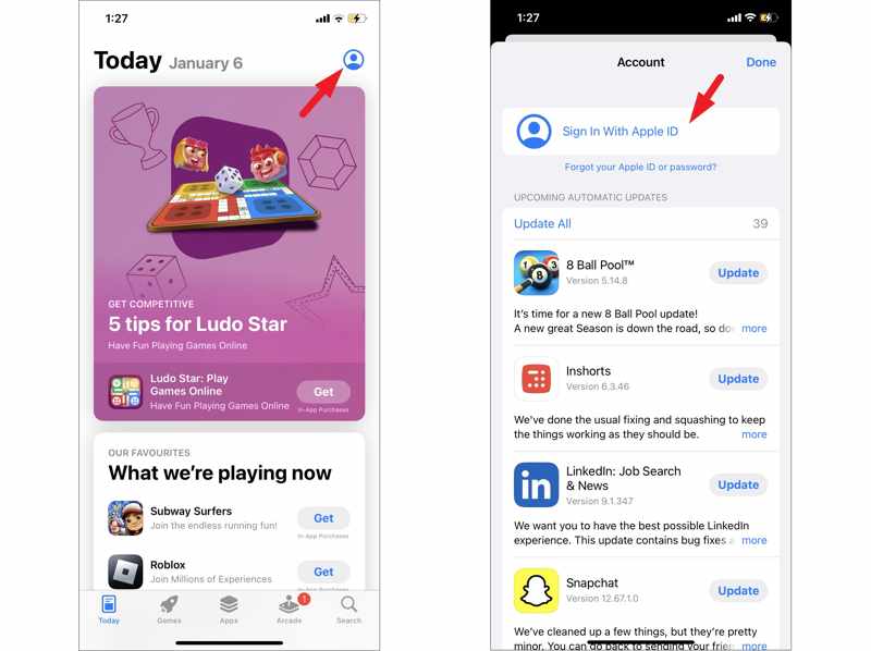 Sign In App Store