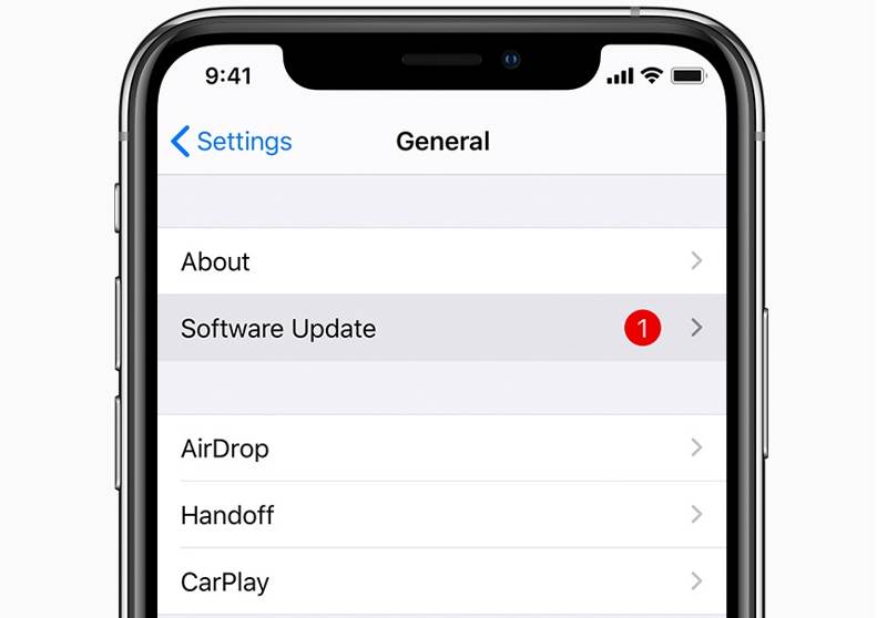 ソフトウェアのアップデート
