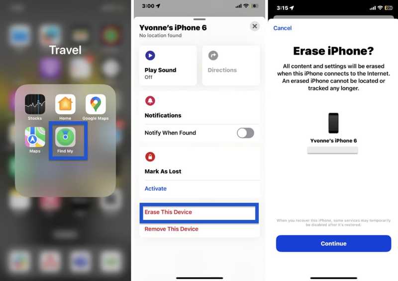 Wis de Find My-app op je iPhone