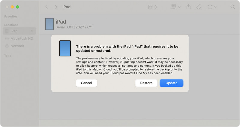 Odemkněte iPad pomocí iTunes