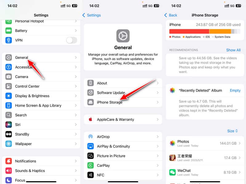 Maak opslagruimte vrij op je iPhone