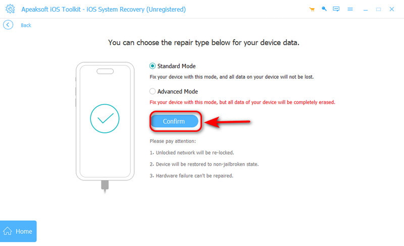 Click Fix to Proceed