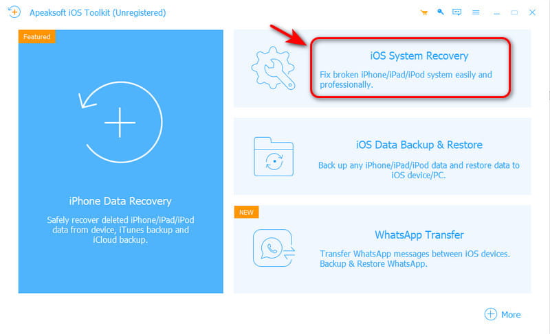 iOS System Recovery Interface