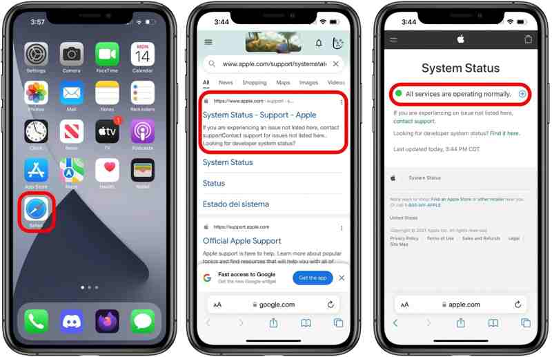 Apple Server Status