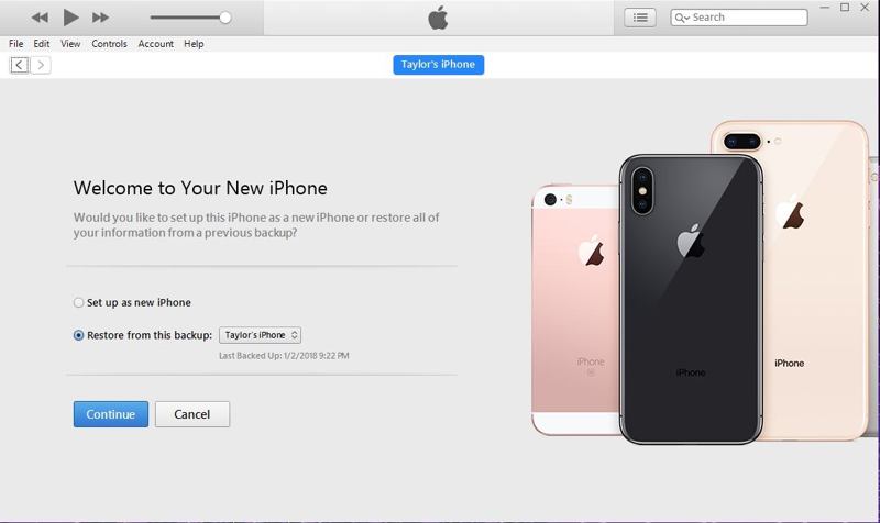 Aktivace iTunes