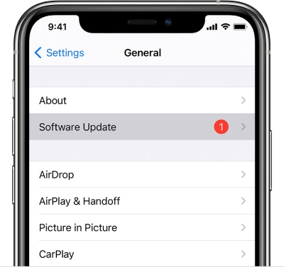 Uppdatera IOS