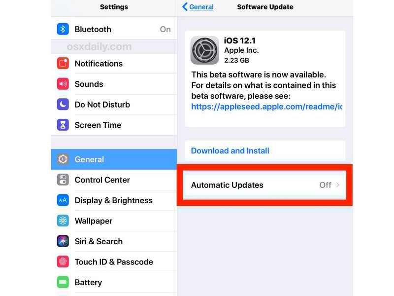 IOS aktualisieren