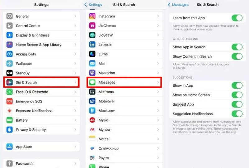 Adjust Search Indexing Settings