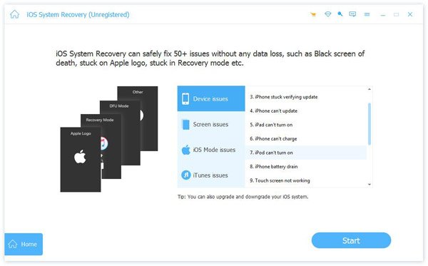 Detect iPhone stuck in recovery mode
