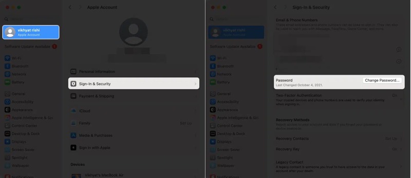Reset Password On Mac