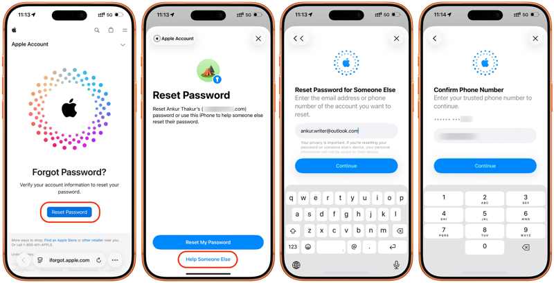 Reset Password Recovery Key