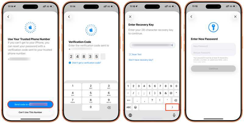 Reset Recovery Key