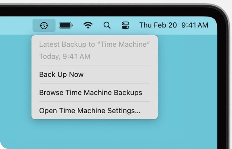 Back up Mac