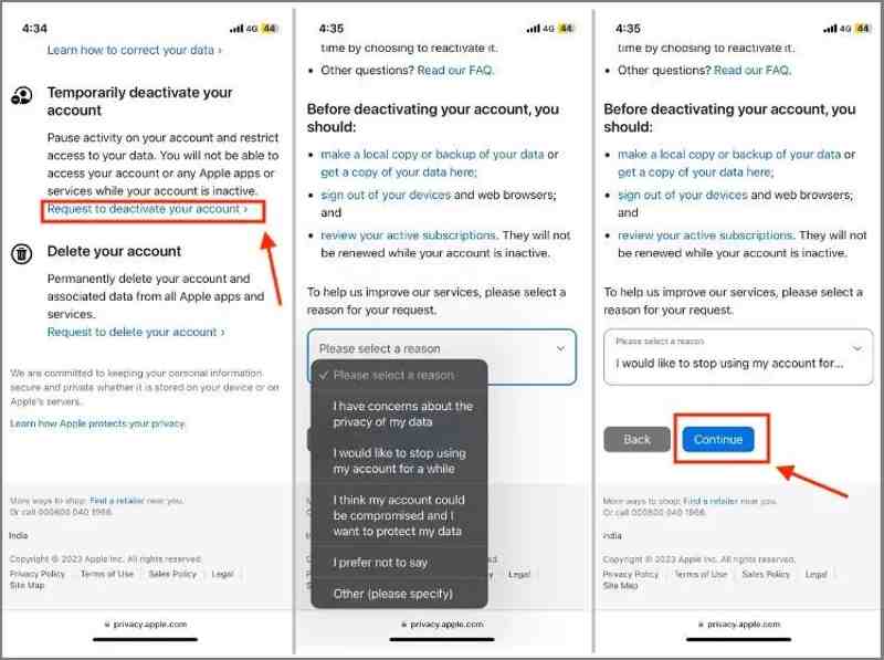 How to deactivate Apple ID