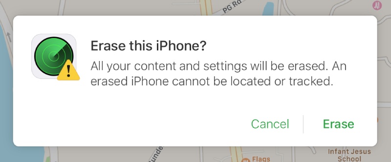 Az iPhone iCloud törlése