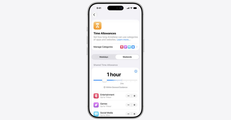 Nastavení časových limitů na iPhone
