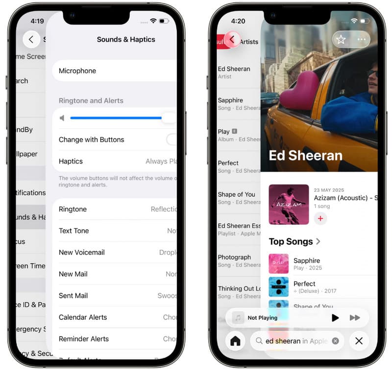 Zurückwischen iOS 26