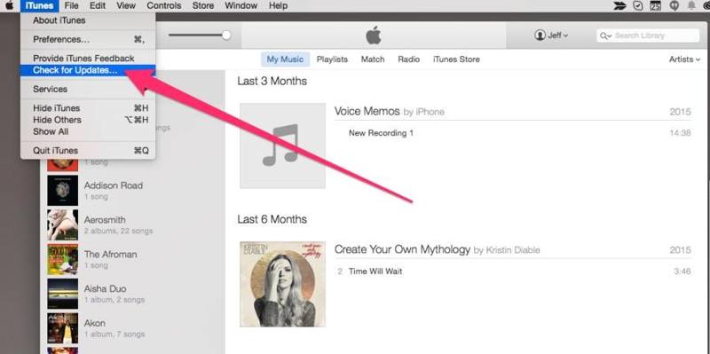 Update Itunes MAC
