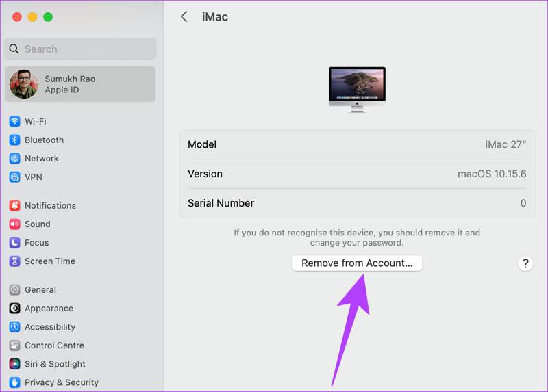 Remove Device Mac