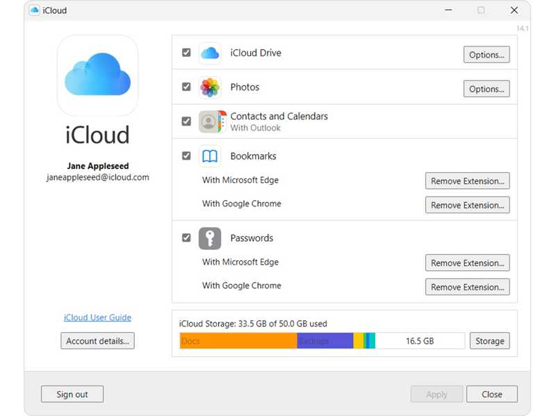 登出iCloud