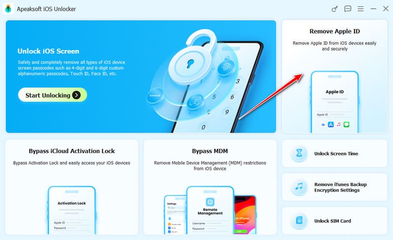 Escolha Remover ID Apple